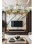 8'li Kristalli Taşlı Modern Salon ve Yatak Odası Avizesi, Metal, 60x70 ölçü 1