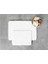Yumuşak Dokunuş Tavşan Peluş Banyo Paspası Seti 60x90 cm+45x60 cm Beyaz 1