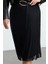 Kadın Moda Stil Midi Astarsız Örme Büyük Beden Tül Örme Etek 2