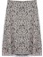 Kadın Moda Stil Midi Astarsız Örme Büyük Beden Animal Desenli Örme Etek 1