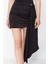 Kadın Moda Stil Mini Astarsız Örme x Zeynep Tosun Örme Aksesuar Detaylı Etek 2