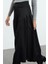 Kadın Moda Stil Maxi Astarsız Dokuma Tesettür Büzgü Detaylı Pamuklu Dokuma Etek 3