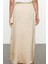 Kadın Moda Stil Maxi Astarsız Dokuma Tesettür Kendinden Desenli Dokuma Saten Etek 5