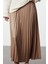 Kadın Moda Stil Maxi Astarsız Örme Tesettür Piliseli Uzun Esnek Örme Etek 2
