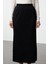 Kadın Moda Stil Maxi Astarsız Örme Tesettür Piliseli Uzun Esnek Örme Etek 1