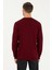 Erkek Slim Fit Basic Kazak - Bordo 2