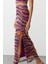 Kadın Moda Stil Maxi Astarlı Örme Desenli Vücuda Oturan Astarlı Parıltılı Pullu Örme Payet Etek 3