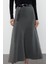 Kadın Moda Stil Midi Astarsız Triko Premium Iplik Özel Iplik Midi Triko Etek 2
