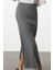 Kadın Moda Stil Midi Astarsız Dokuma Godeli Balık Shape Maxi Boy Dokuma Etek 2