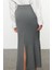 Kadın Moda Stil Midi Astarsız Dokuma Godeli Balık Shape Maxi Boy Dokuma Etek 4