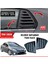 Honda Civic Fb7 2012-2016 Uyumlu Kelebek Cam Izgarası Kelebek Cam Vizörü Havalandırma Sağ Sol Takım Parlak Siyah 1