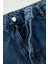 Modern Tarz Büyük Beden Astarsız Denim Midi Boy Yüksek Bel Yırtmaçlı Denim Etek 2