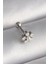 Gümüş Renk Zirkon Taşlı Çiçek Model Tragus Piercing - EBJ241123W29434 1