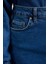 Modern Tarz Astarsız Denim Mini Boy Basic Yüksek Bel Mini Denim Etek 2