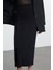 Modern Tarz Astarsız Örme Maxi Boy Büzgü Drape Detaylı Maxi Anvelop Esnek Etek 1