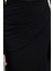 Modern Tarz Astarsız Örme Maxi Boy Büzgü Drape Detaylı Maxi Anvelop Esnek Etek 2