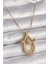 Gold Renk Yansımalı Küpe - EBJ241123W28284 3