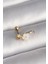 Gold Renk Zirkon Taş Detaylı Beyaz Çiçek Model Tragus Piercing - EBJ241123W29507 1