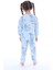 Pamuk Kız ve Erkek Çocuk Için Unisex Uzun Kollu Sevimli Aslan ve Kedi Desenli Pijama Takımı (3,4,5,6,7,8 Yaş) 4