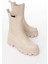 Bej Yüksek Tabanlı Lastikli Günlük Kadın Bot - Kopya 4
