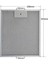129730001 Davlumbaz Filtresi, 303×256 Mm, Metal Yağ Filtresi , ADV5160, CWB6410, P27RAV 1
