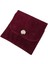 Kadife (Süet) Zarf Kese Bordo 50 Adet 7x7 cm Boy Takı, Altın Kesesi (Çıtçıtlı) 2