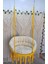 Makrome Relax Salıncak ( Sarı ) Minderli 2