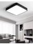 Antrasit Kare Led Armatür 30x30cm, 6500K Beyaz Işık, Metal Materyal 1