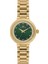 Quartz Çelik Altın Rengi Yeşil Kadran 28 mm Kadın Kol Saati 5