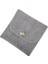 Kadife (Süet) Zarf Kese Gri 25 Adet 7x7 cm Boy Takı, Altın Kesesi (Çıtçıtlı) 4