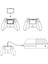 XB-001 Şarj Kablolu Xbox One-One X-One S 1400MAH Joystick Batarya 4