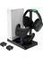 XBX013 Oyun Hazneli Kulaklık Tutucu Xbox Series x Joystick Pil Şarj Soğutucu Stand 1