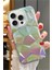 Iphone 15 Pro Max Uyumlu 3D Prizma Desenler Hologram Çok Renkli Esnek Silikon Kılıf 1
