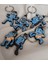 Anahtarlık 6 Adet Sevimli Crazy Frog Araba Çanta Cüzdan Süsü 3