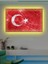 Kanvas Tablo Türk Bayrağı (Bir Hilal Uğruna Ya Rab) LED Işıklı 1
