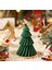 Yeşil 3 Katmanlı Noel Ağacı Mum (Yılbaşı Süslemesi Dekorasyon) 1 ADET YEŞİL 1