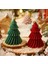Yeşil 3 Katmanlı Noel Ağacı Mum (Yılbaşı Süslemesi Dekorasyon) 1 ADET YEŞİL 2