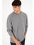 Erkek Gri Melanj Sweatshirt 50295148-VR086 5