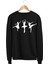 Bale Dans Balerin Dansçı Dance Tasarım 3 Iplik Geniş Kalıp Siyah Sweatshirt 3