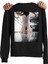 Bale Dans Balerin Dansçı Dance Tasarım Baskılı 3 Iplik Geniş Kalıp Siyah Sweatshirt 3