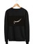 Bale Dans Balerin Dansçı Dance Tasarım Baskılı 3 Iplik Geniş Kalıp Siyah Sweatshirt 2