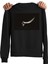 Bale Dans Balerin Dansçı Dance Tasarım Baskılı 3 Iplik Geniş Kalıp Siyah Sweatshirt 4
