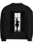 Bale Dans Balerin Dansçı Dance Tasarım Baskılı 3 Iplik Geniş Kalıp Siyah Sweatshirt 2