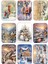 9lu Simli Yılbaşı Kartpostal Seti Yeni Yıl Kardan Adam Tramvay Kış Manzara Nostalji 1