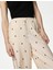 Yüksek Bel Desenli Wide Leg Pantolon 3