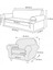 BAQDO Koltuk Örtüsü Sehra Desen 3+3+1+1 Takımı Koltuk Kılıfı Kanepe Kılıfı Lastili Esnek Yıkanabilir Kanepe örtüsü Sehra 3311 5