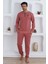 Renk Seçenekli Pamuk, Uzun Kollu Erkek Pijama Takımı - 0300 1