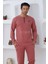 Renk Seçenekli Pamuk, Uzun Kollu Erkek Pijama Takımı - 0300 4