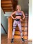 Mor Siyah Beyaz Leopar Desen Spor Tayt 2