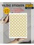 Yıldız Sticker Etiket 3 cm 48 Adet Gold 1